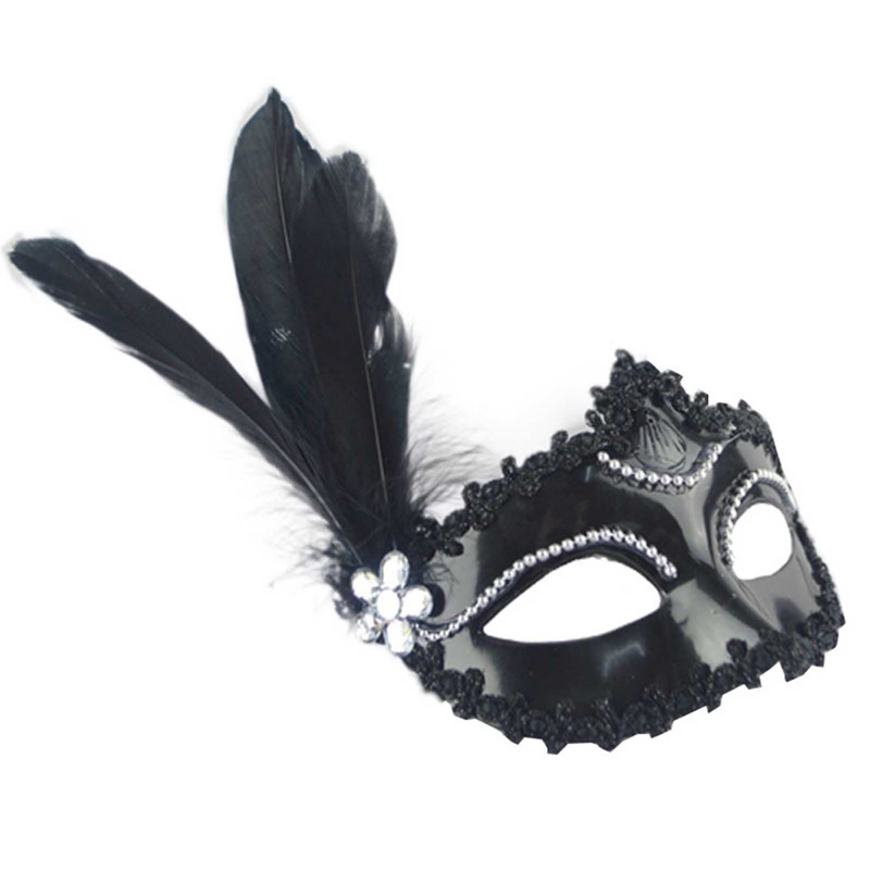 Mặt Nạ Lông Vũ Hóa Trang Halloween