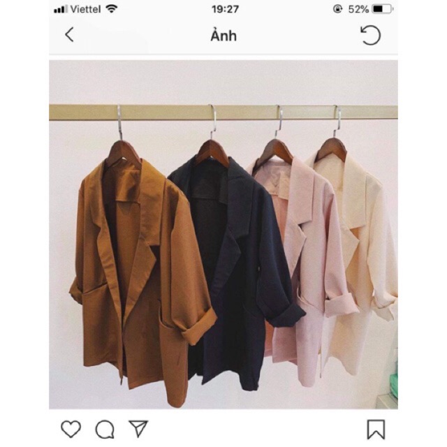 Áo Blazer 4 màu không khuy_ẢNH THẬT MẪU CHỤP_jumefashionshop
