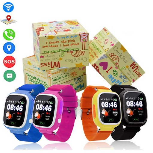 Đồng hồ điện thoại định vị màn hình cảm ứng Smartwatch Tracker Q80