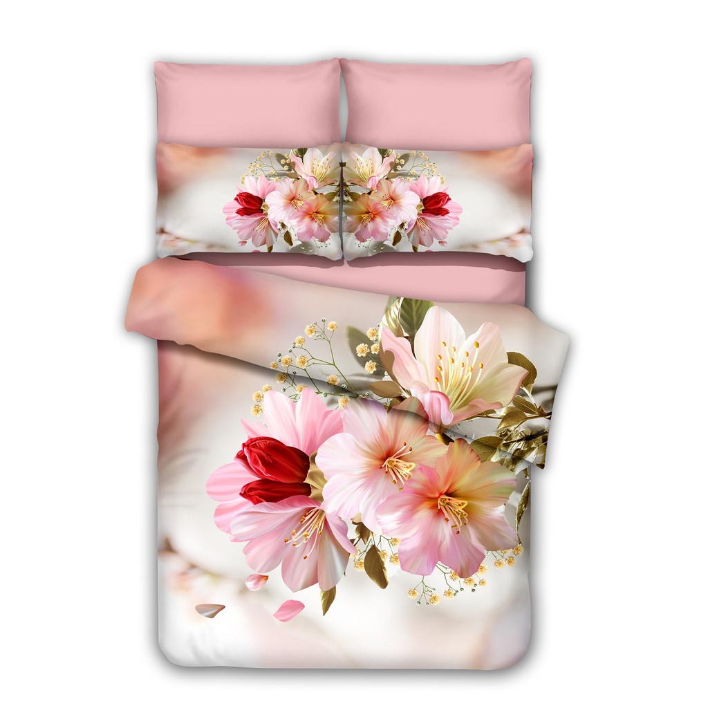 Bộ chăn ga áo gối Micro Satin NV Venecia 1m6x2m 1m8x2m +30cm