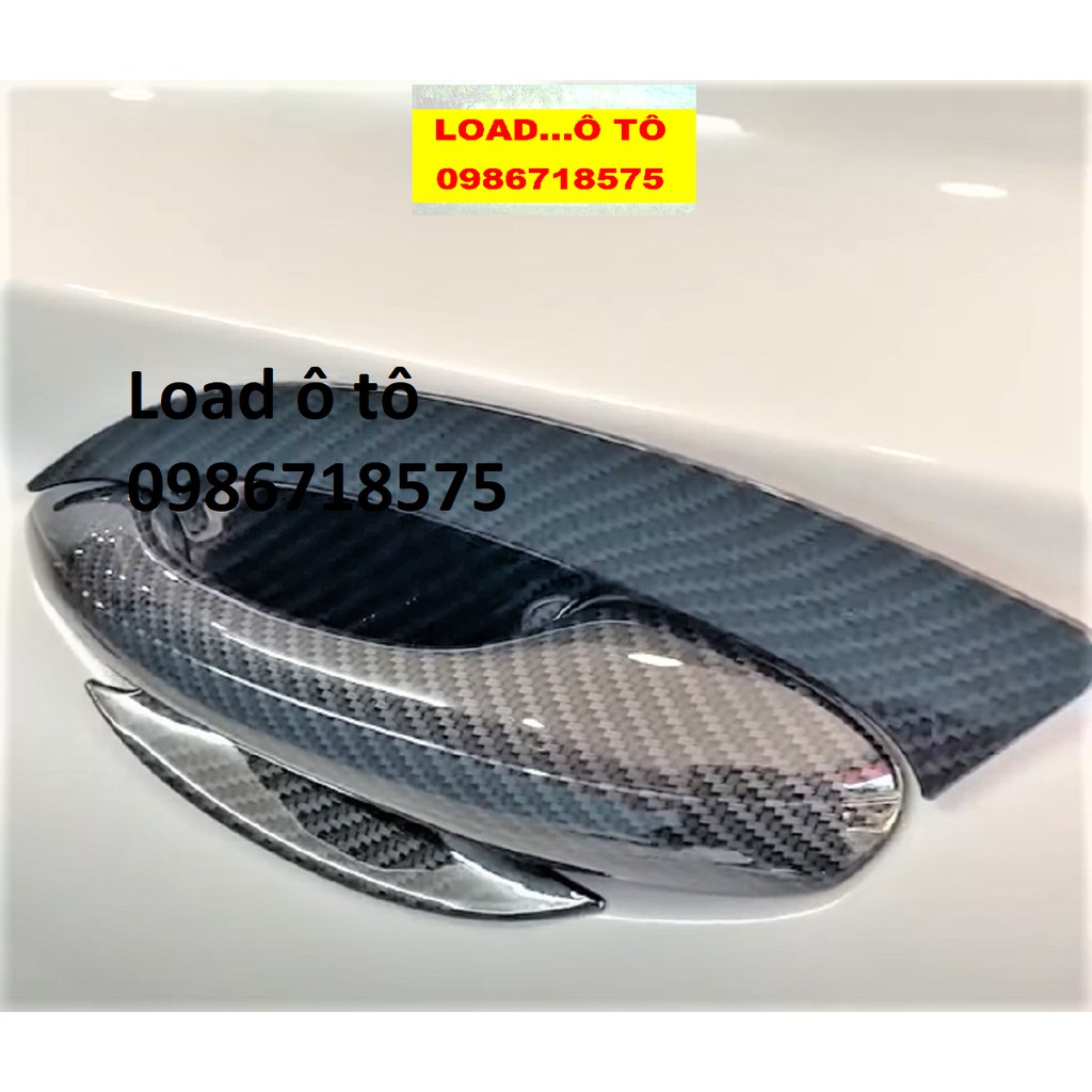 Ốp Tay Nắm, Hõm Cửa Carbon Xe Huyndai Santafe 2022-2019 Mẫu Vân Carbon Cao Cấp Nhất Thị Trường