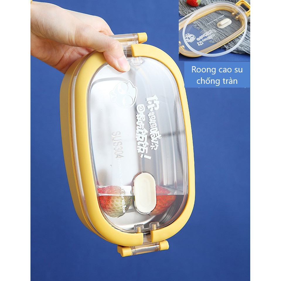 Hộp cơm văn phòng, INOX 304 cao cấp, giữ nhiệt, bảo quản thức ăn siêu tốt, 2 tầng lúa mạnh an toàn cho sức khỏe | BigBuy360 - bigbuy360.vn