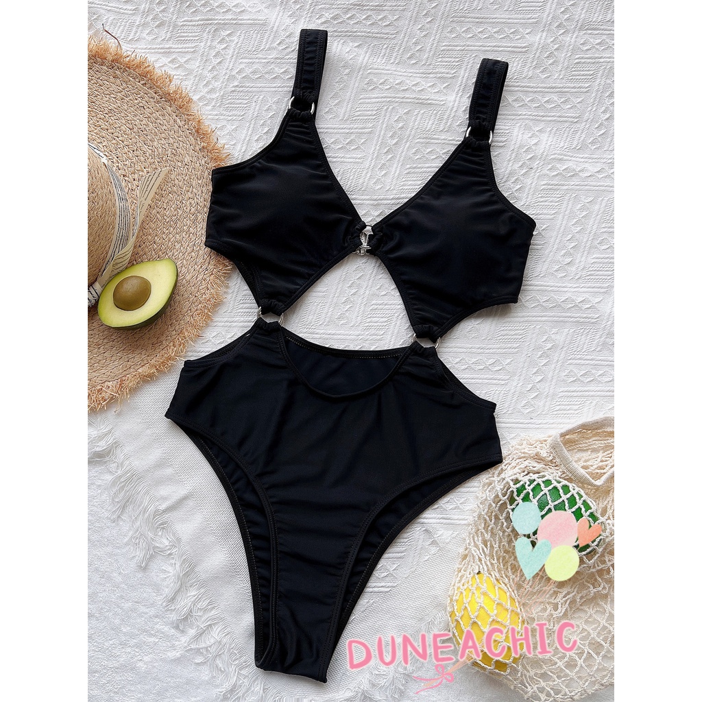 DUNEA Áo tắm một mảnh khoét ngực gợi cảm thời trang cho nữ