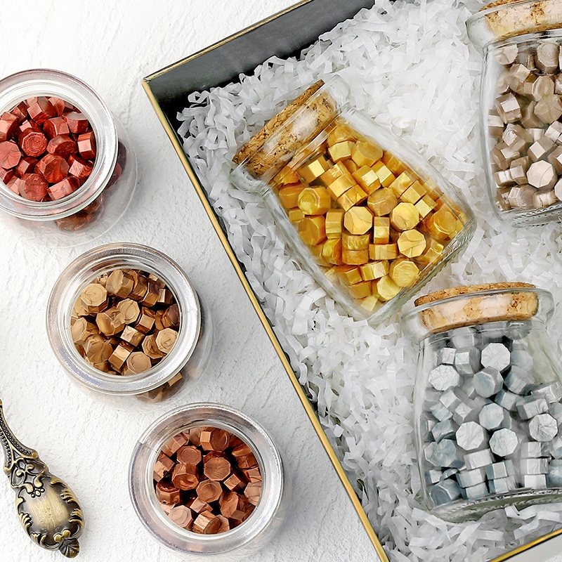 Stitchintime 50 màu hạt sáp ngọc trai 160 hạt sáp niêm phong sáp niêm phong