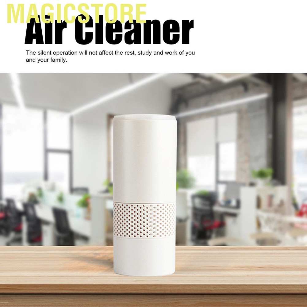 Magicstore Air Purifier Portable Car USB Powered Desktop Negative Ion Cleaner for Home Office