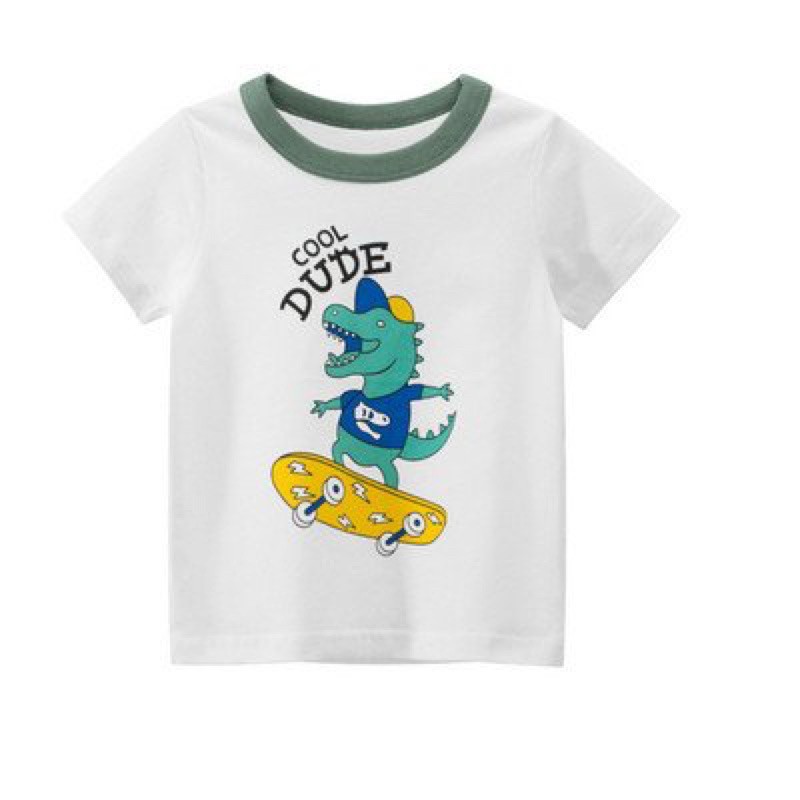 Áo bé trai 27KIDS áo cộc tay thun cho bé [MẪU MỚI 2021] in hình ngộ nghĩnh sắc nét chất cotton hàng xuất Âu Mỹ AO2