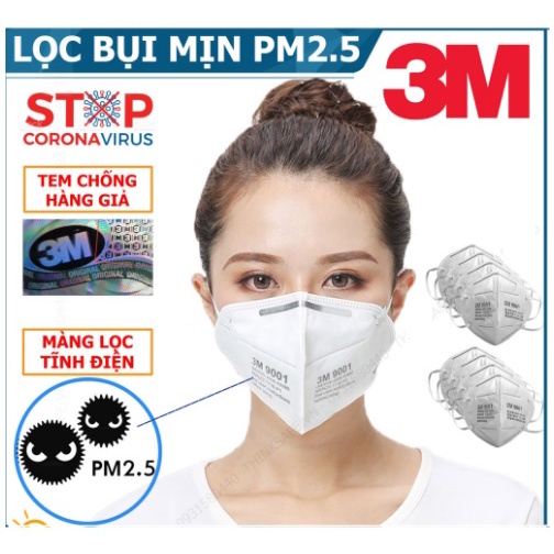 KHẨU TRANG 3M 9001 ship hỏa tốc