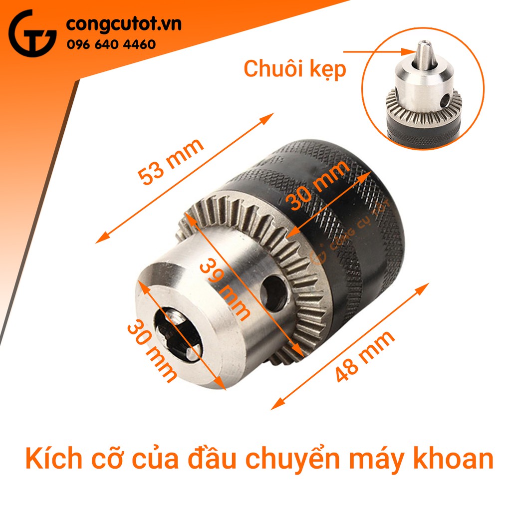 Đầu chuyển máy bắt vít thành máy khoan Inowas 3 chi tiết