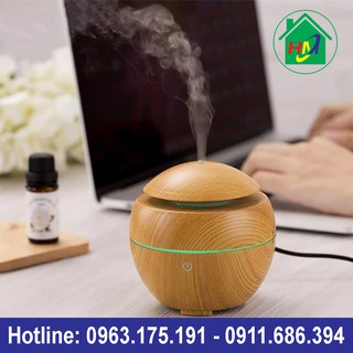 Đèn Khuếch Tán Tinh Dầu Vân Gỗ Mini