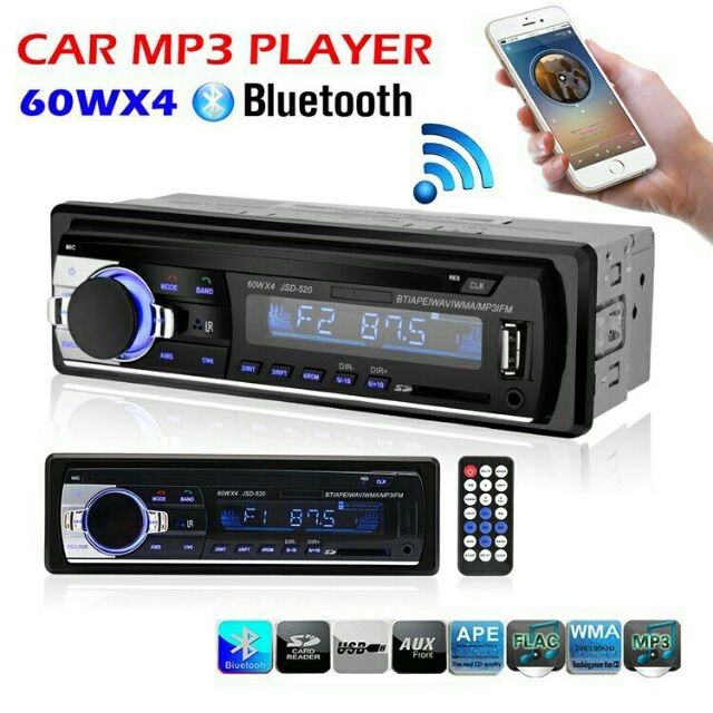 Đầu MP3 Bluetooth Đa Năng Lắp Được Cho Mọi Xe Ô Tô