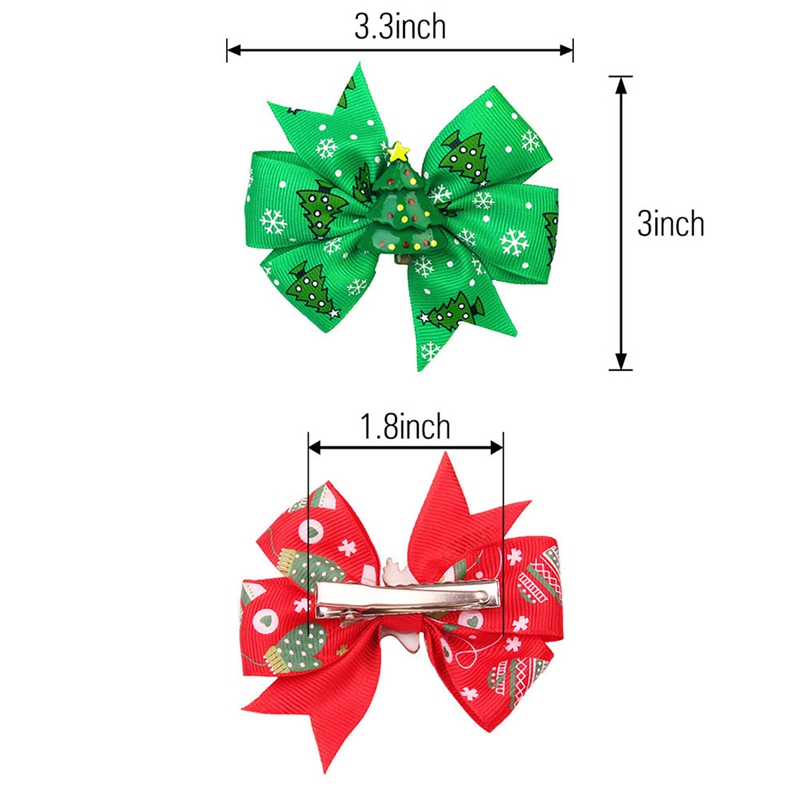 Kẹp Tóc Hình Nơ Màu Ombre 8 "Cho Bé Gái