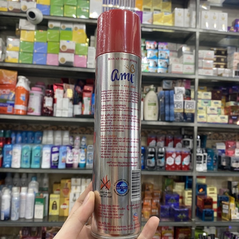 Xịt phòng Ami hương say đắm 280ml