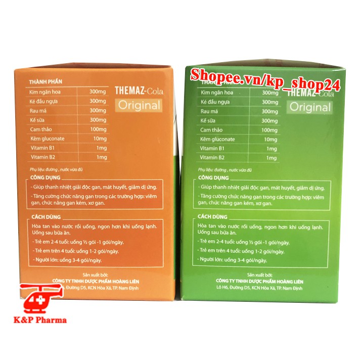 ✅ [CHÍNH HÃNG] Bột sủi thanh nhiệt giải độc gan Themaz Cola Original - Giúp giảm nóng trong người, nhiệt miệng, mẩn ngứa | BigBuy360 - bigbuy360.vn