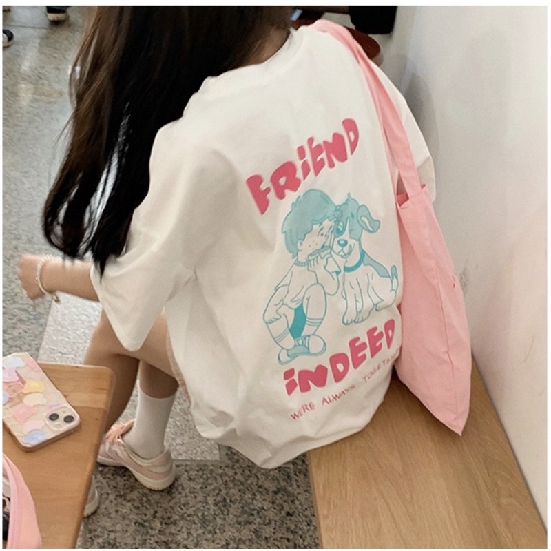 Set Thun Friend Indeed Nữ [FREESHIP]  Bộ đồ áo phông form rộng kèm short suông hàn quốc đẹp Ulzzang