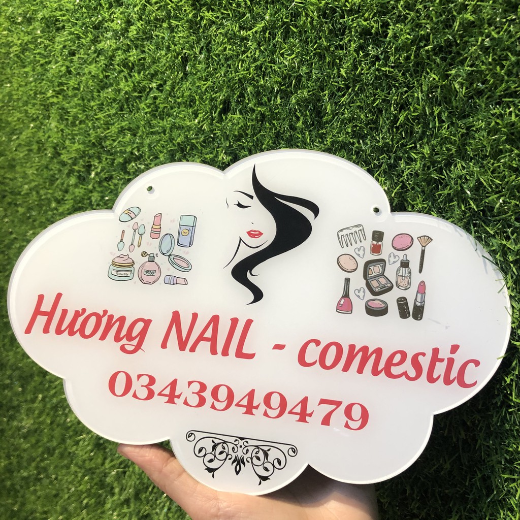Bảng hiệu mica thiết kế theo yêu cầu - in tên shop của bạn