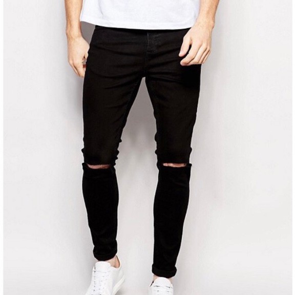 Quần jean nam đen cao cấp dáng hàn quốc_2 kiểu