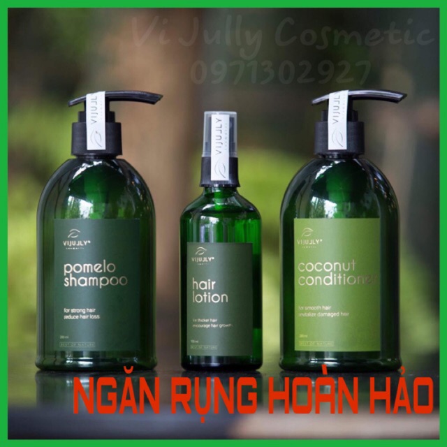 [NGĂN RỤNG HOÀN HẢO] ComBo Bộ 3 sản phẩm: Dầu Gội Bưởi, Kem Xả Bưởi và Tinh dầu bưởi Vi Jully Cao Cấp | BigBuy360 - bigbuy360.vn