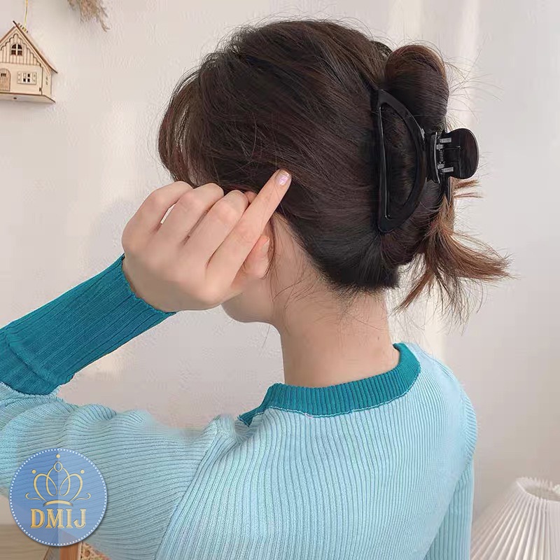 Kẹp tóc hình quạt phong cách vintage hàn quốc 4 màu cơ bản