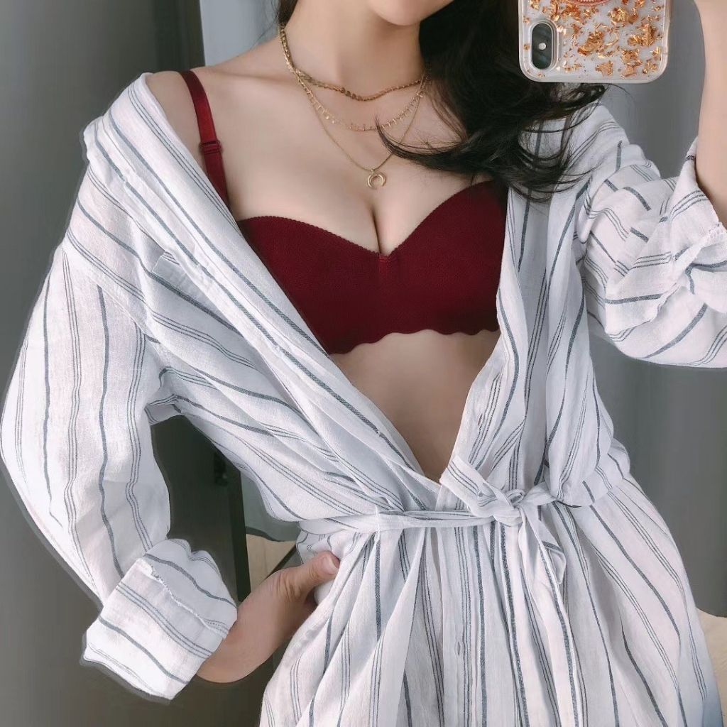 Áo ngực nữ không gọng su không dây đệm dày, áo lót nâng ngực quyến rủ JOCOSI A489