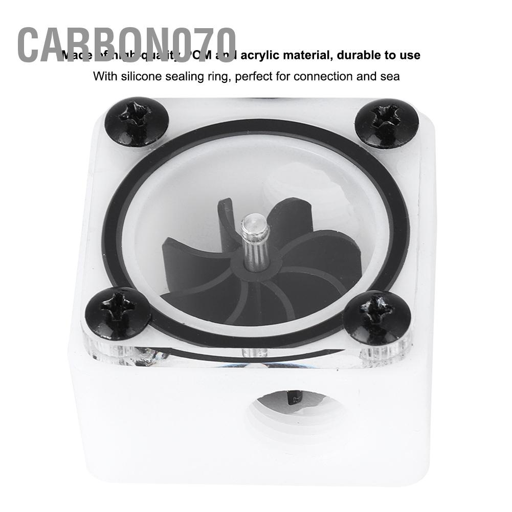 Hàng Sẵn Đồng Hồ Đo Lưu Lượng Nước dòng chảy G1/4 Cho Hệ Thống Làm Mát Máy Tính 【Carbon070】