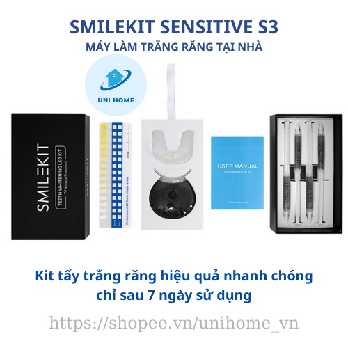 Máy làm trắng răng SMILEKIT ( 3 phiên bản ) - Máy làm trắng răng không ê buốt, giúp răng trắng sáng, chắc khỏe từ trong