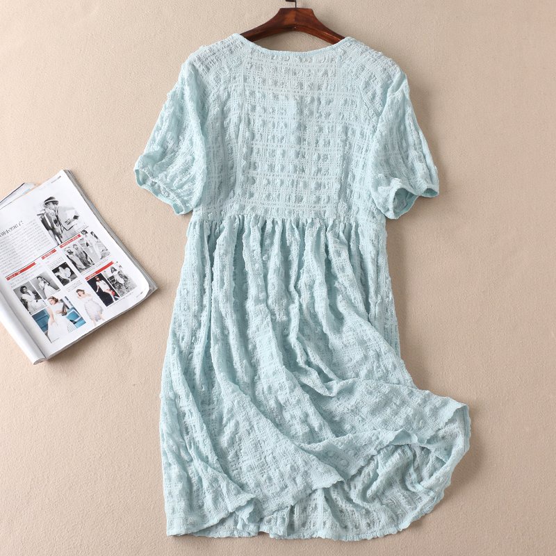 Đầm - váy xốp nhún ngực nhiều màu 1105