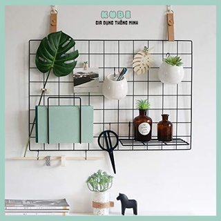 Khung Lưới Thép Trang Trí Phòng Ngủ, Góc Học Tập Quán Cafe Vintage- Tặng Kèm Đinh Treo