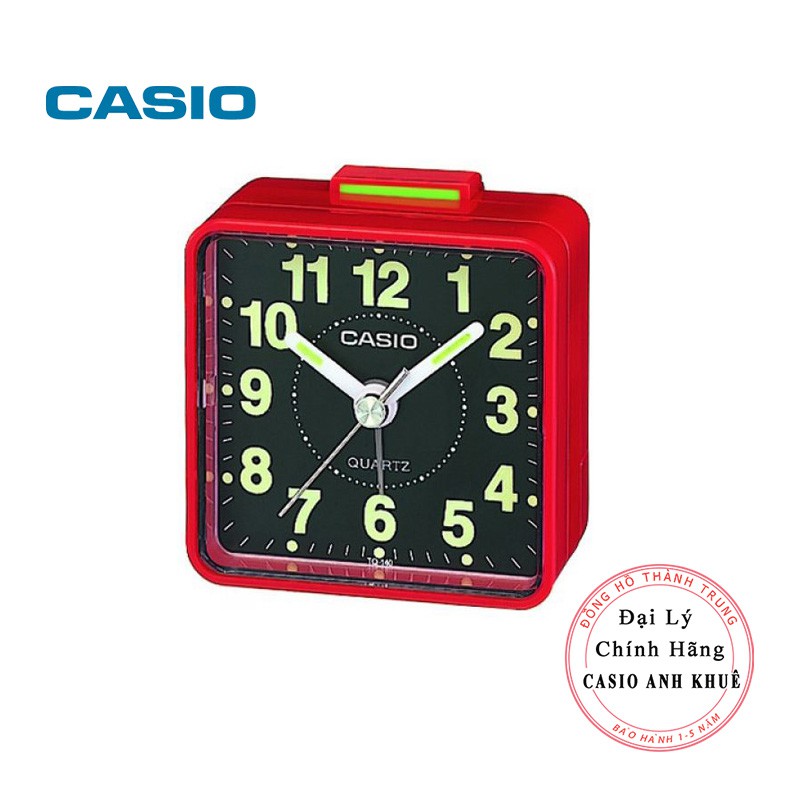 Đồng hồ để bàn - du lịch Casio TQ-140-4DF có báo thức, dạ quang cỡ nhỏ