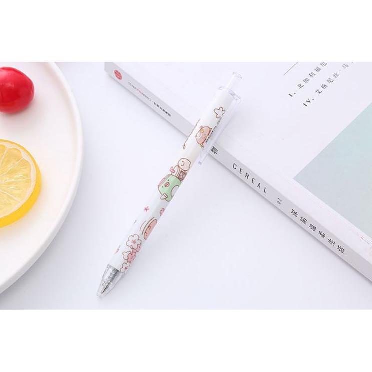 Bút Gel Bấm Gà Guru Mực Đen 0,5mm Dễ Thương H155