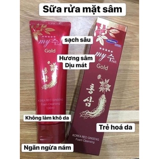 Sữa rửa mặt sâm hàn quốc chính hãng-srm hồng sâm