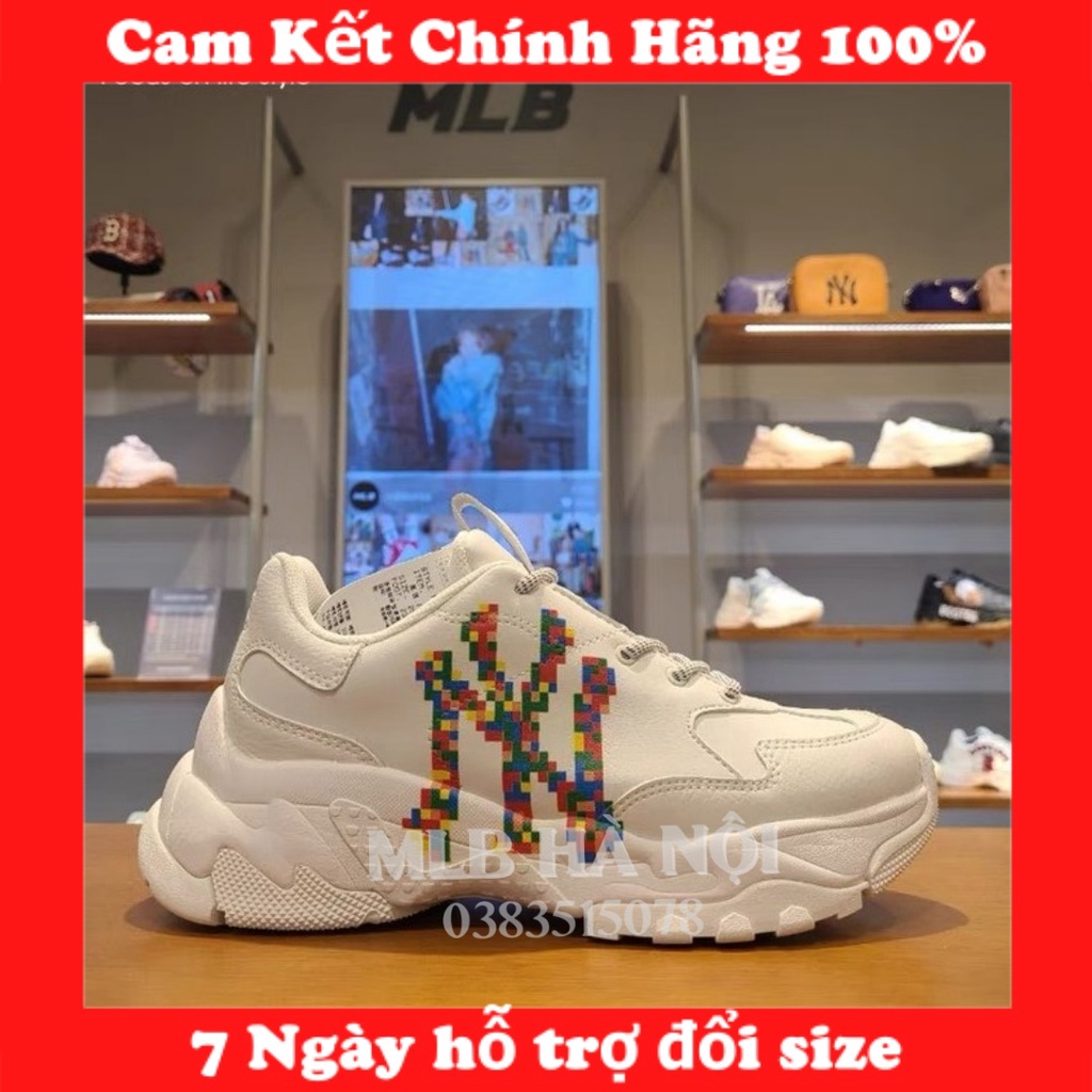 Giày Sneaker Giày thể thao nam nữ chính hãng MLB Big Ball Chunky New York Yankees 3D Multicolor