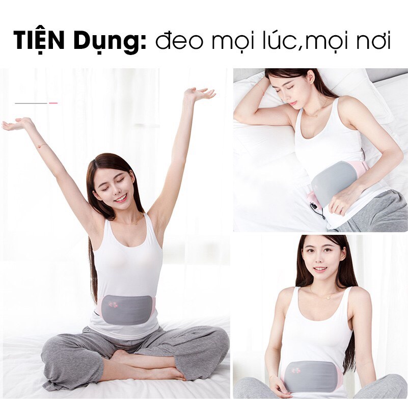 Đai massage bụng giảm đau lưng, bụng phụ nữ kỳ kinh nguyệt