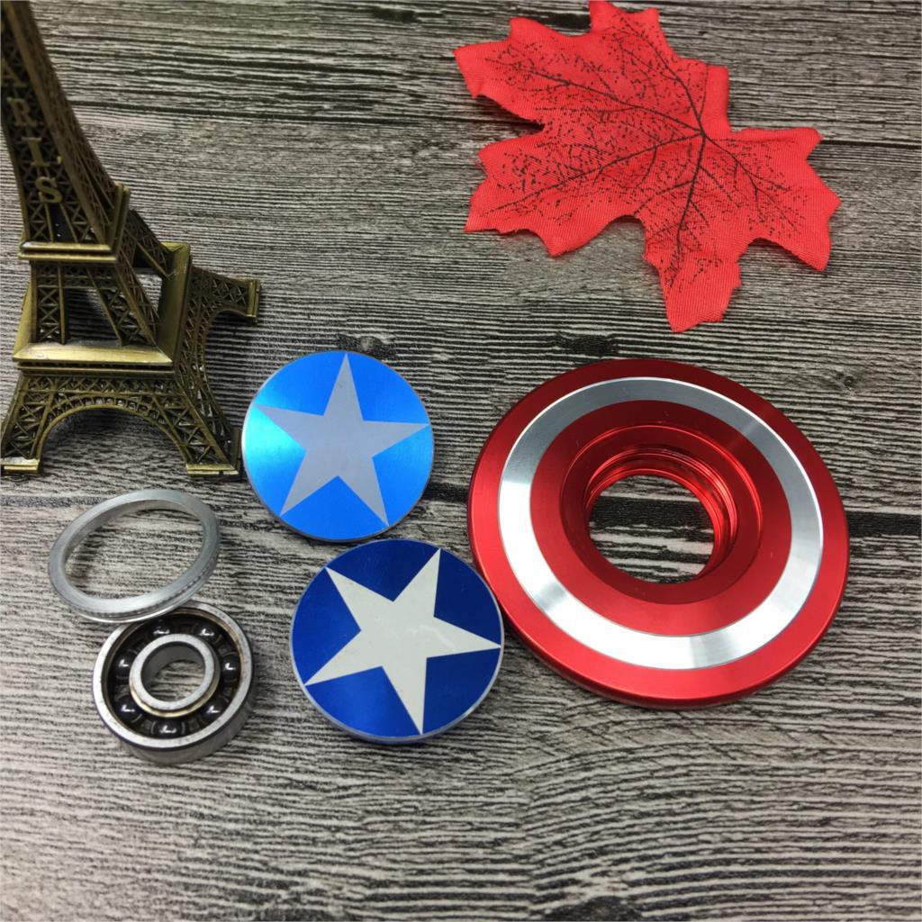 Đồ chơi Con Quay Spinner Avengers Captain bằng thép - Chiến binh Mỹ