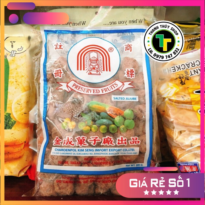 Xí muội Thái Lan chua chua mặn mặn ngon bất ngờ loại 500g