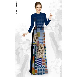 [Freeship đơn từ 0đ] ] Áo dài lụa nhật 👗 FREESHIP 👗 Áo dài chất lụa Nhật in 3d đẹp