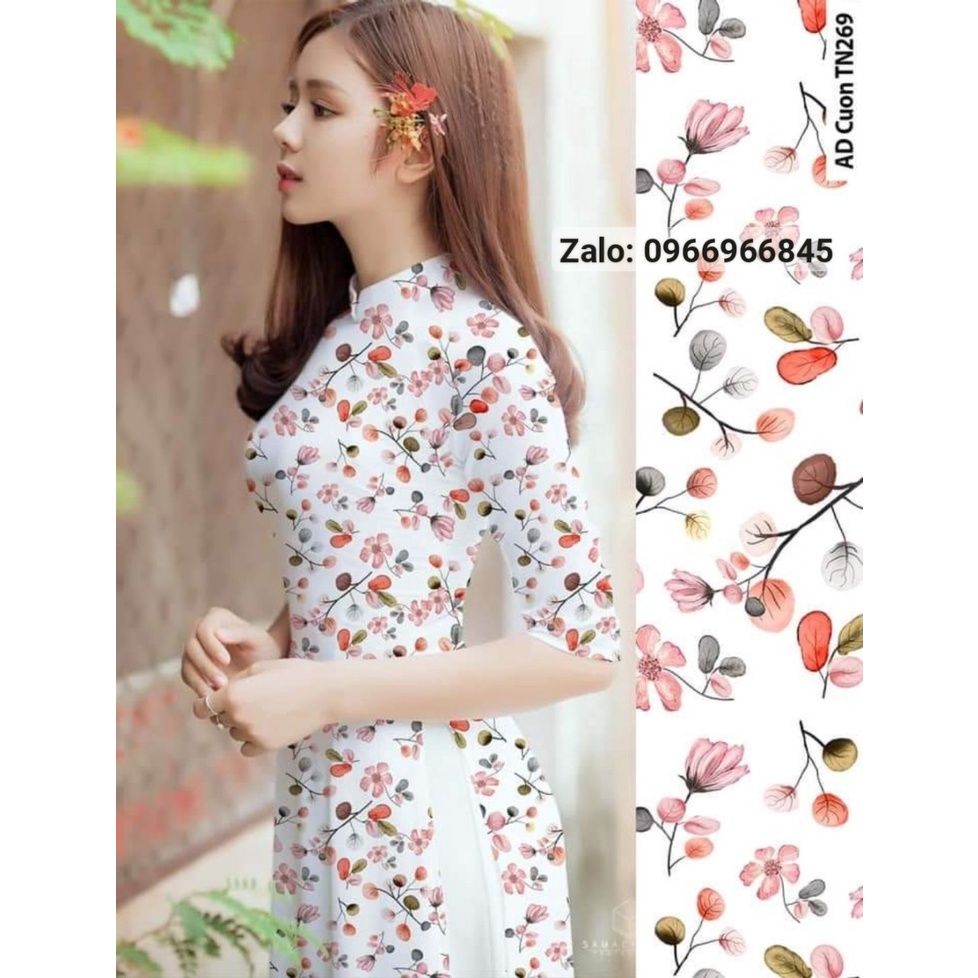 Đủ màu áo dài hoa nhí xinh - Áo Dài Hà Nội