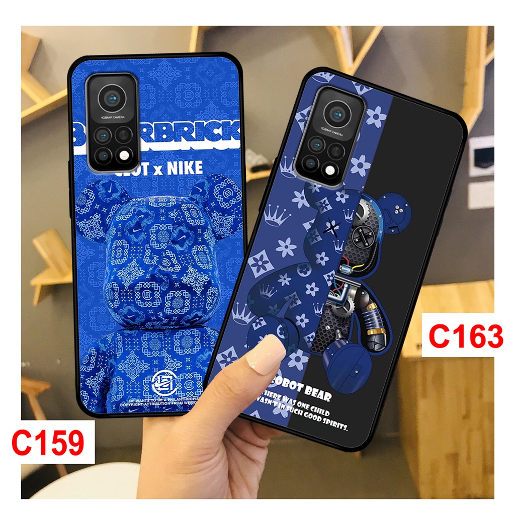 Ốp Xiaomi Mi 10T - Mi 10T Pro - Mi 11T - Mi 11T Pro in hình gấu bearbrick thời trang. ốp lưng xiaomi redmi rẻ bền đẹp.