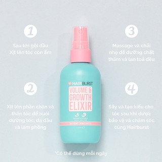 Xịt phồng tóc HAIRBURST VOLUME & GROWTH ELIXIR