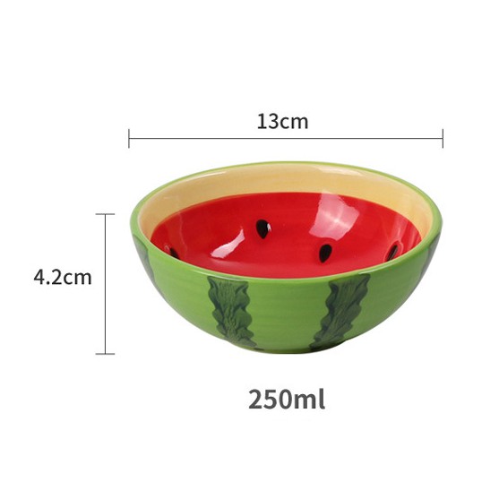 Bát sứ ăn dặm kiểu Nhật hình quả Dưa Hấu, Cam, Chanh cho bé