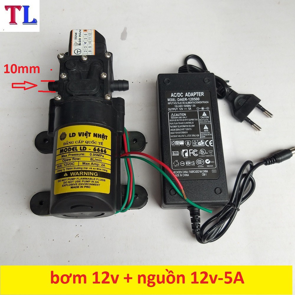 May Bơm Nước Mini 12v Ap Lực Cao Nguồn 12v 5a Shopee Việt Nam