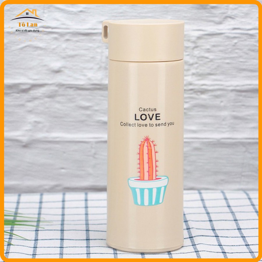 Bình Giữ Nhiệt Vỏ Nhựa Lõi Thủy Tinh / Bình Đựng Nước Xương Rồng 450ml | BigBuy360 - bigbuy360.vn