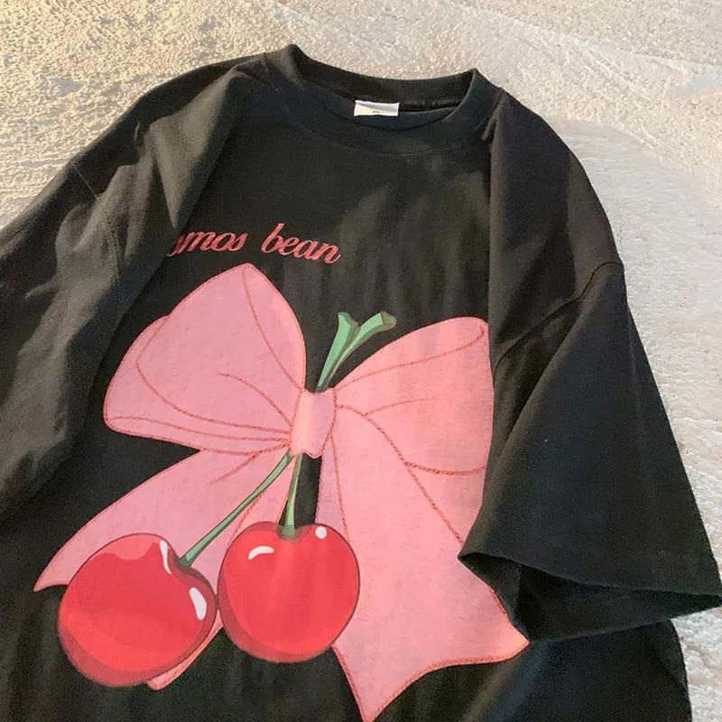 NRVP Áo Thun Mùa Hè Tay Cộc Oversize In Họa Tiết Phong Cách Hàn Quốc Cho Nam / Nữ