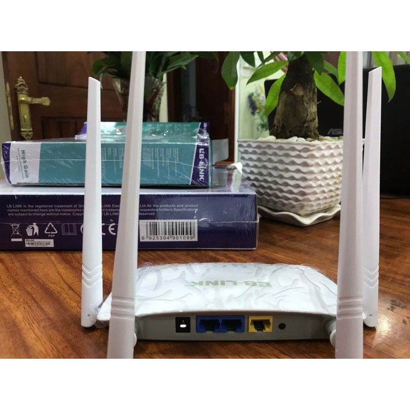 Bộ phát sóng wifi 4 râu LB LINK - WR450H - Hàng chính hãng bảo hành 24 tháng !!!