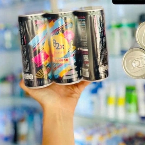 LỐC 6 LON NƯỚC GIẢI KHÁT COLLAGEN 82X KAKEMONO NHẬT BẢN - 12475