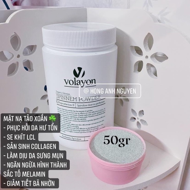 Mặt nạ tảo xoắn Volayon cao cấp chuyên dùng cho spa 500g