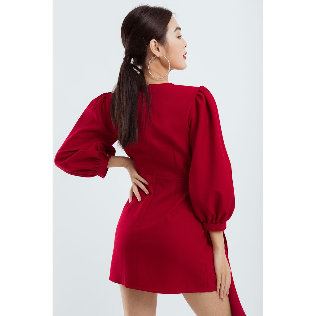 Đầm Kiểu Nữ Tay Lửng Vắt Tà EDINI - D1382