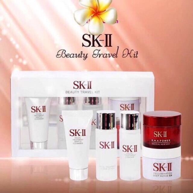 Bộ Dưỡng Trắng Da Sét 6 SK II Mini Facial Nhật Bản