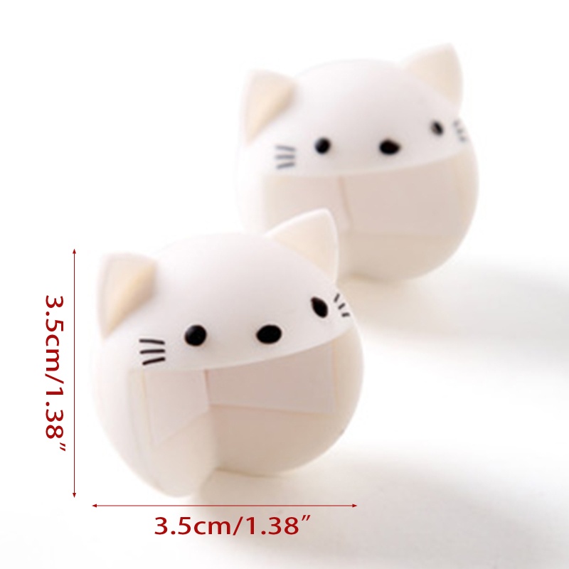 Bộ 2 Miếng Bọc Cạnh Bàn Bằng Silicon Mềm Họa Tiết Hoạt Hình Bảo Vệ An Toàn Cho Bé