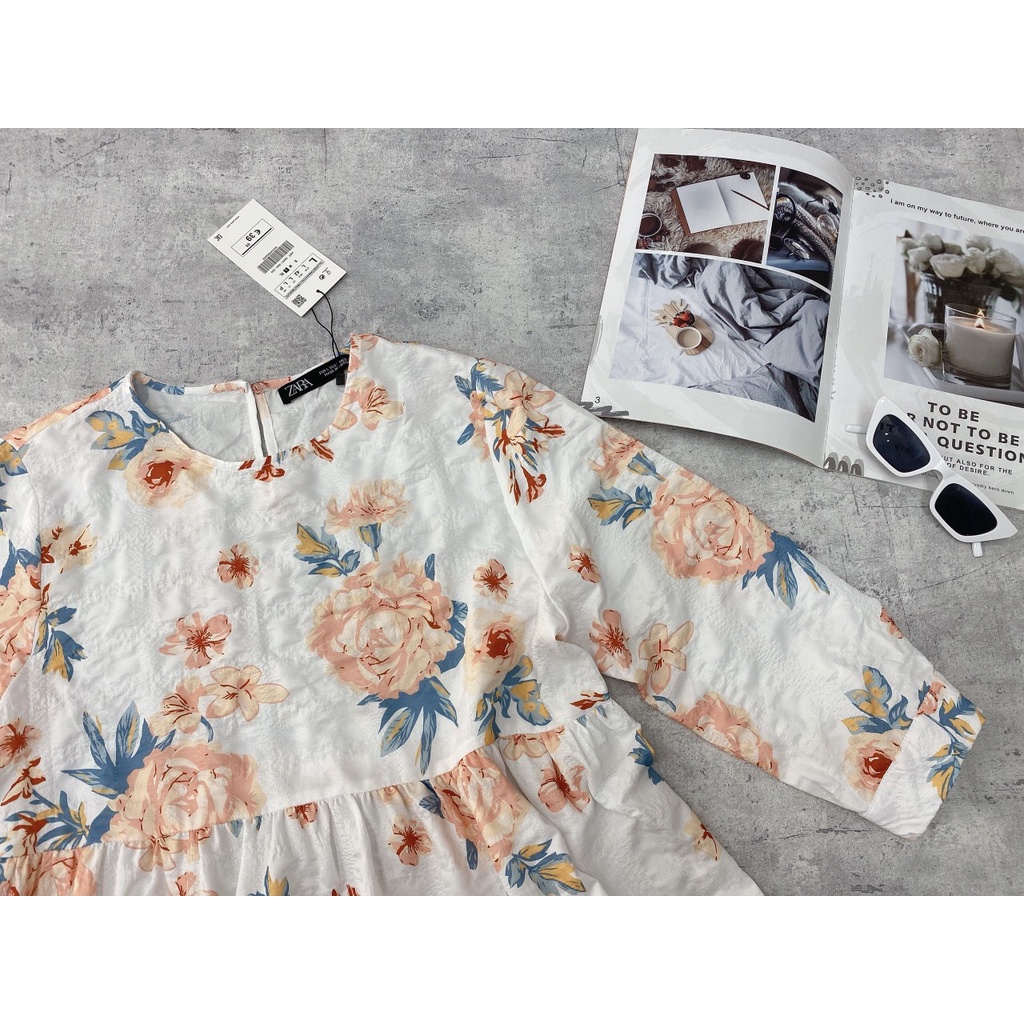 Đầm Hoa Babydoll ZR - Hàng xuất dư 100% ạ