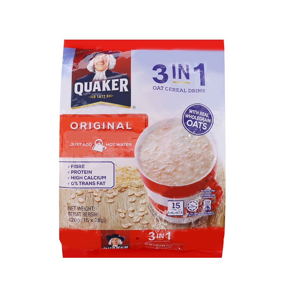 [Đủ Vị] Thức uống yến mạch 3 trong 1 Quaker